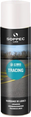 Biała farba w aerozolu 500 ml do malowania linii Soppec TRACING