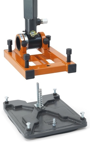 Small-diameter vacuum plate for Husqvarna DMS 160 AT, DMS 160 A drill stand