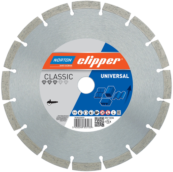 Diamond blade Norton Clipper Classic Universal 300 mm