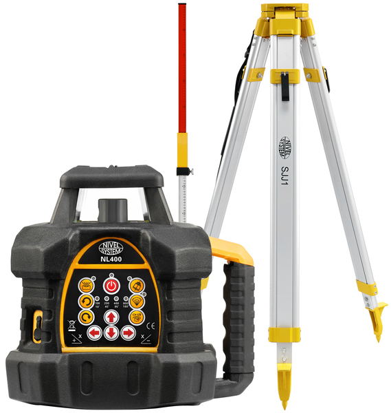 Laser level Nivel System NL400 (+ tripod, + laser stave)