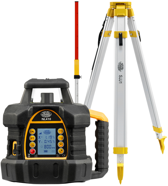 Laser level Nivel System NL410 (+ tripod, + laser stave)