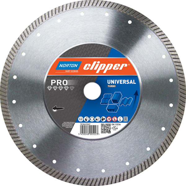 Diamond blade Norton Clipper Pro Universal Turbo 300 mm
