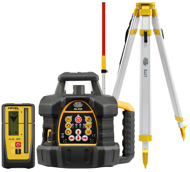 Laser level Nivel System NL400 Digital (+ tripod, + laser stave)