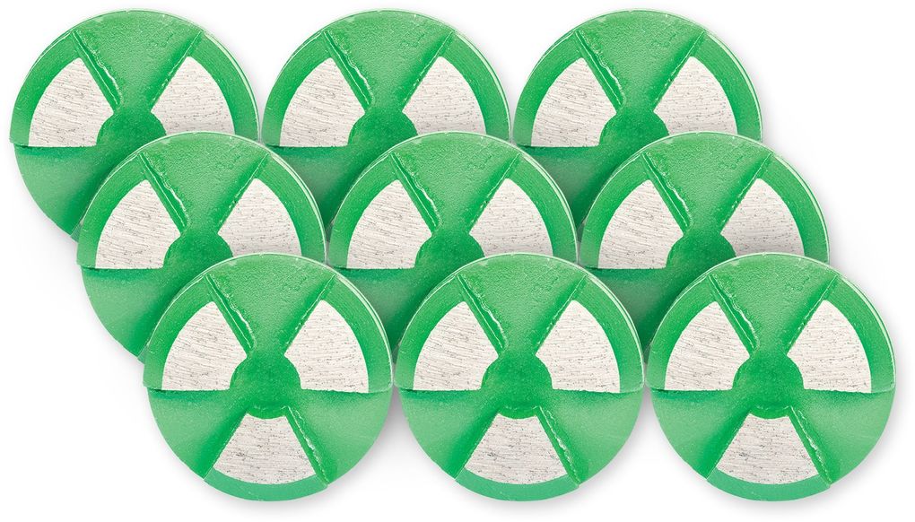 Blade with diamond-bonds Scanmaskin ROUND-RAP GREEN (9 pcs)