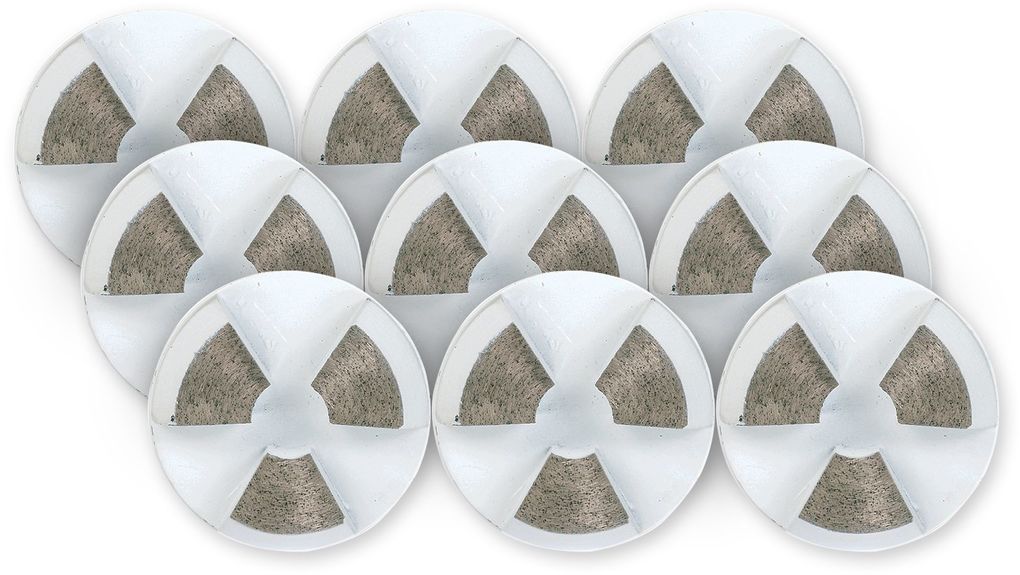 Blade with diamond-bonds Scanmaskin ROUND-RAP WHITE (9 pcs)