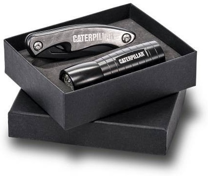 Caterpillar kit – pocket knife and flashlight
