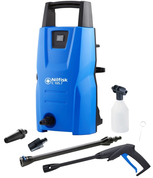 Mobile cold water high-pressure washer Nilfisk C 100.7-5