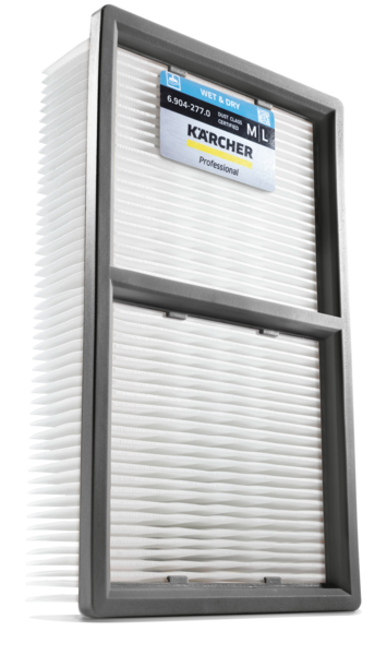 Flat pleated filter PES Kärcher for vacuum cleaners NT