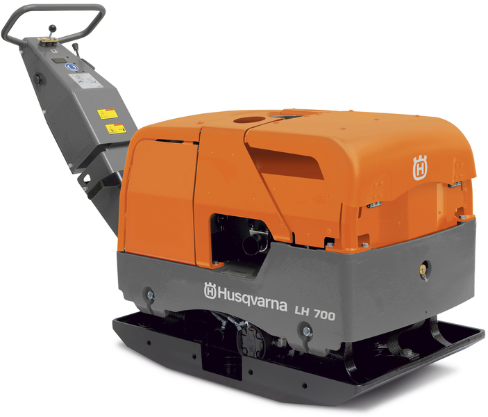 Reversible vibratory plate Husqvarna LH700 Hatz EL + 2 x 75 mm