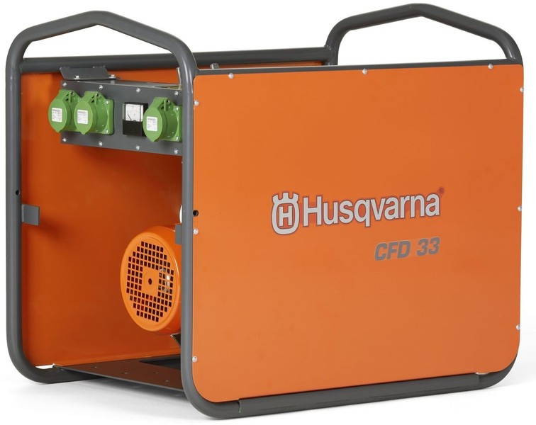Frequency converters with Husqvarna CFD33 combustion power generator unit