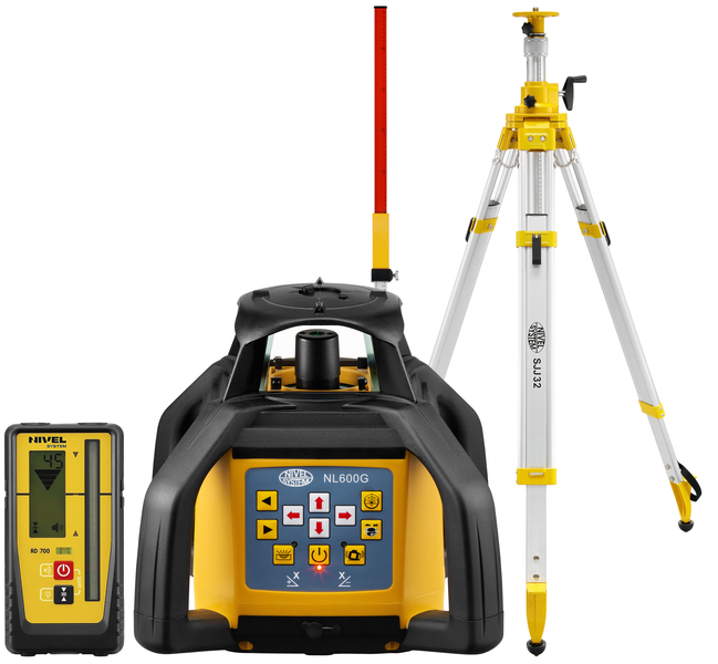 Niwelator Laserowy Nivel System Nl600G Digital (+ statyw korbowy + łata)