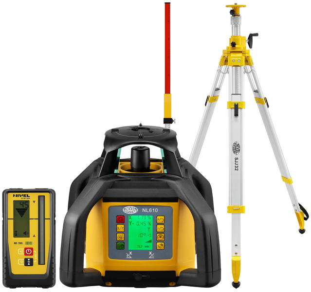 Niwelator Laserowy Nivel System NL610 Digital (+ statyw korbowy + łata)