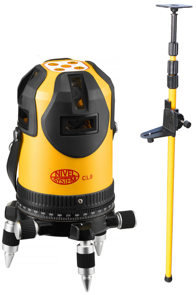 Multi-purpose cross laser Nivel System CL8 (+ expansion pole)