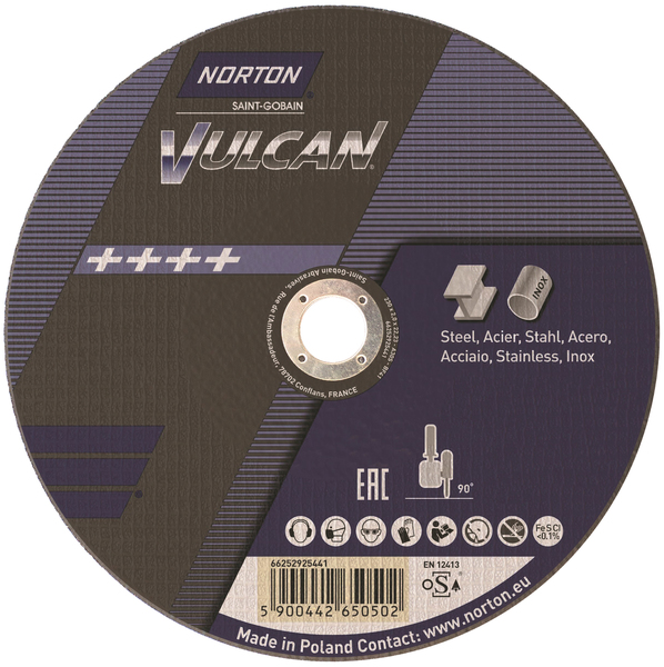 Grinding disk Norton Vulcan 125 x 1 x 22,23 mm