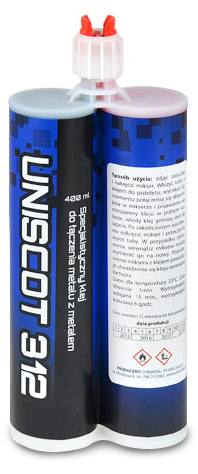 Two-component methacrylic adhesive Chemdal Uniscot 312 (400 ml)