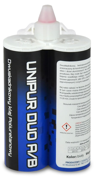 Two-component methacrylic adhesive Chemdal Unipur DUO A/B (900 ml)
