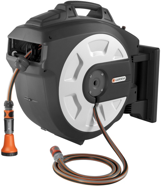 Wall-mounted hose box Gardena 30 roll-up automatic