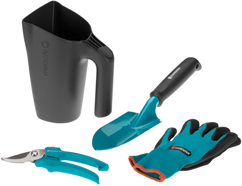 Hand tools set with a watering can Gardena