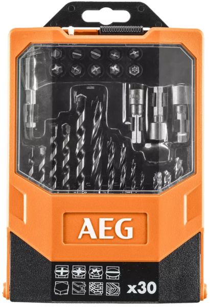 Drill bit and bit set AEG Powertools AAKDD30 (30 pc)