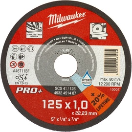 Tarcza ścierna Milwaukee Pro+ SCS 41 125 mm, do metalu i stali