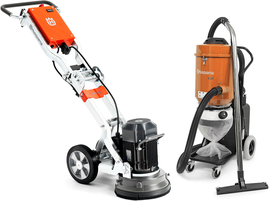 Floor grinding machine Husqvarna PG 280  + vacuum cleaner Husqvarna S26 