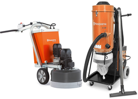 Floor grinding machine Husqvarna PG 530 +  vacuum cleaner Husqvarna S36 