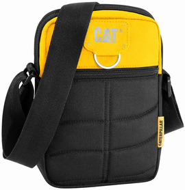Bag Caterpillar Rodney black with yellow elements
