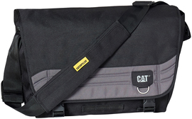 Laptop bag Caterpillar Aron black with grey elements