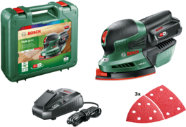 Orbital sander Bosch PSM 18 V (+ battery 2.5 Ah + charger)
