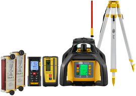 Laser level Nivel System NL610 Digital (+ tripod + laser stave + distance meter + 2x laser sensor)