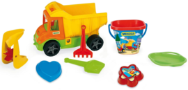 Sand play set with tipper Multi Truck Wader for children