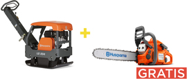 Reversible vibratory plate Husqvarna LG204 Honda 500 mm + chainsaw 435 Mark II