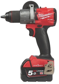 Wiertarko-wkrętarka udarowa Milwaukee Fuel One-key M18 ONEPD2-502X (+ 2x akumulator 5 Ah + ładowarka + walizka)