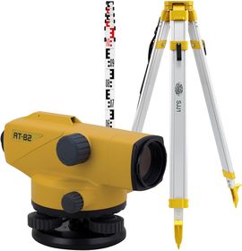 Optical level Topcon AT-B2 (+ tripod, + laser stave)