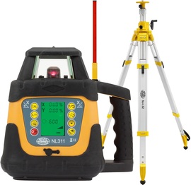 Laser level Nivel System NL311 (+ cranked tripod, + laser stave)