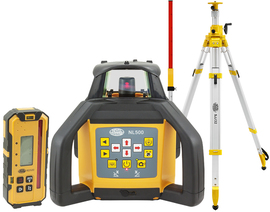 Laser level Nivel System NL500 DIGITAL (+ cranked tripod, + laser stave)