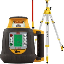 Laser level Nivel System NL610 (+ cranked tripod, + laser stave)