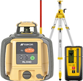 Laser level Topcon RL-H4C DIGITAL (+ cranked tripod, + laser stave)
