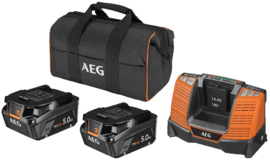 Battery pack 5 Ah with AEG Powertools SET LL1850SHD charger