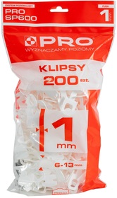 System poziomujący SP600 PRO SP603 (200 sztuk klipsów w worku)