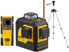 Multi-purpose cross laser Nivel System CL3D-G (+ tripod + laser stave + laser sensor CLS-3)