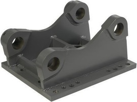 Adaptive plate for Chicago Pneumatic RC1050 hydraulic vibratory compactor