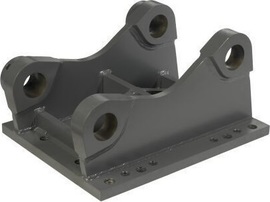 Adaptive plate for Chicago Pneumatic RC850 hydraulic vibratory compactor