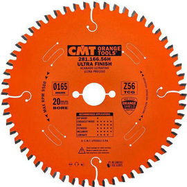 Saw blade for laminated boards CMT Orange Tools HM (D 160 mm, F 20 mm, Z 56)