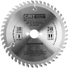 Saw blade for wood CMT Orange Tools HM (D 160 mm, F 20 mm, Z 48)