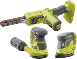 Power tool set Ryobi R18CK3D-0GJ (Grinders R18ROS, R18PS and R18PF)