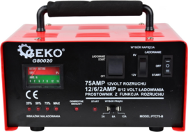 Rectifier with starting Geko G80020 75A 6/12V