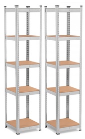 Shelf with shelves 180 x 40 x 40 cm (2 pcs)
