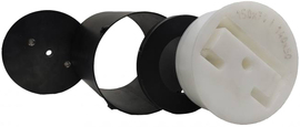 Set of accessories for a pile driver under a C-section 150 x 70