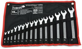 Combination wrench set Geko T00655 (15 pcs)